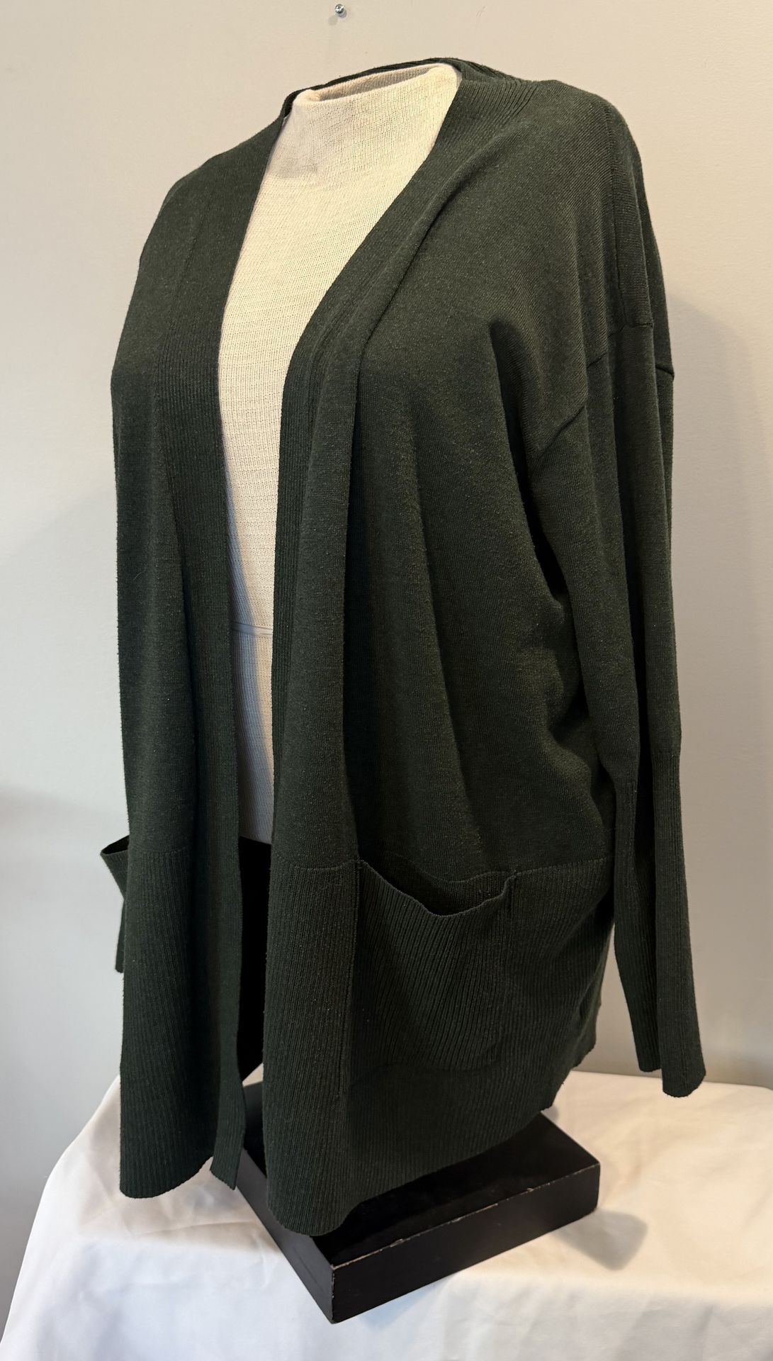 Like New Women's Terra & Sky Cardigan Size 3X Green $22 - photo 5