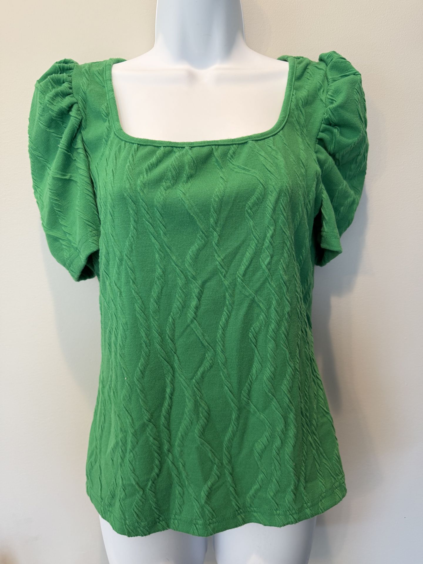 New Women’s Shamrock Green Blouse from Shein $8