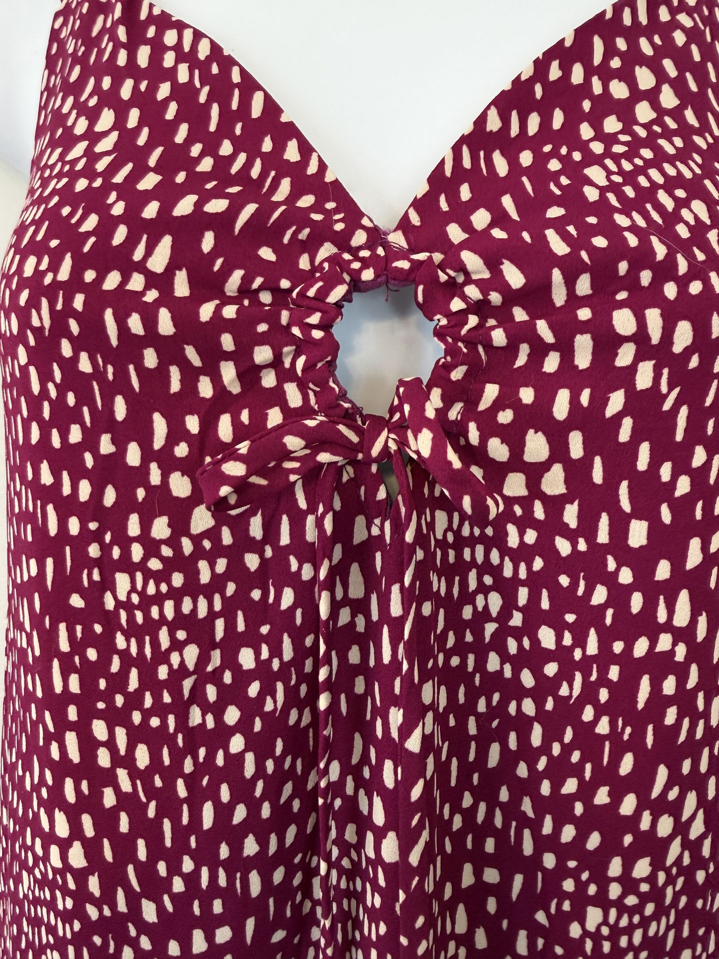 NWT Junior’s Sienna Sky Midi Dress Polka Dots Sweetheart Neck $1 - photo 3