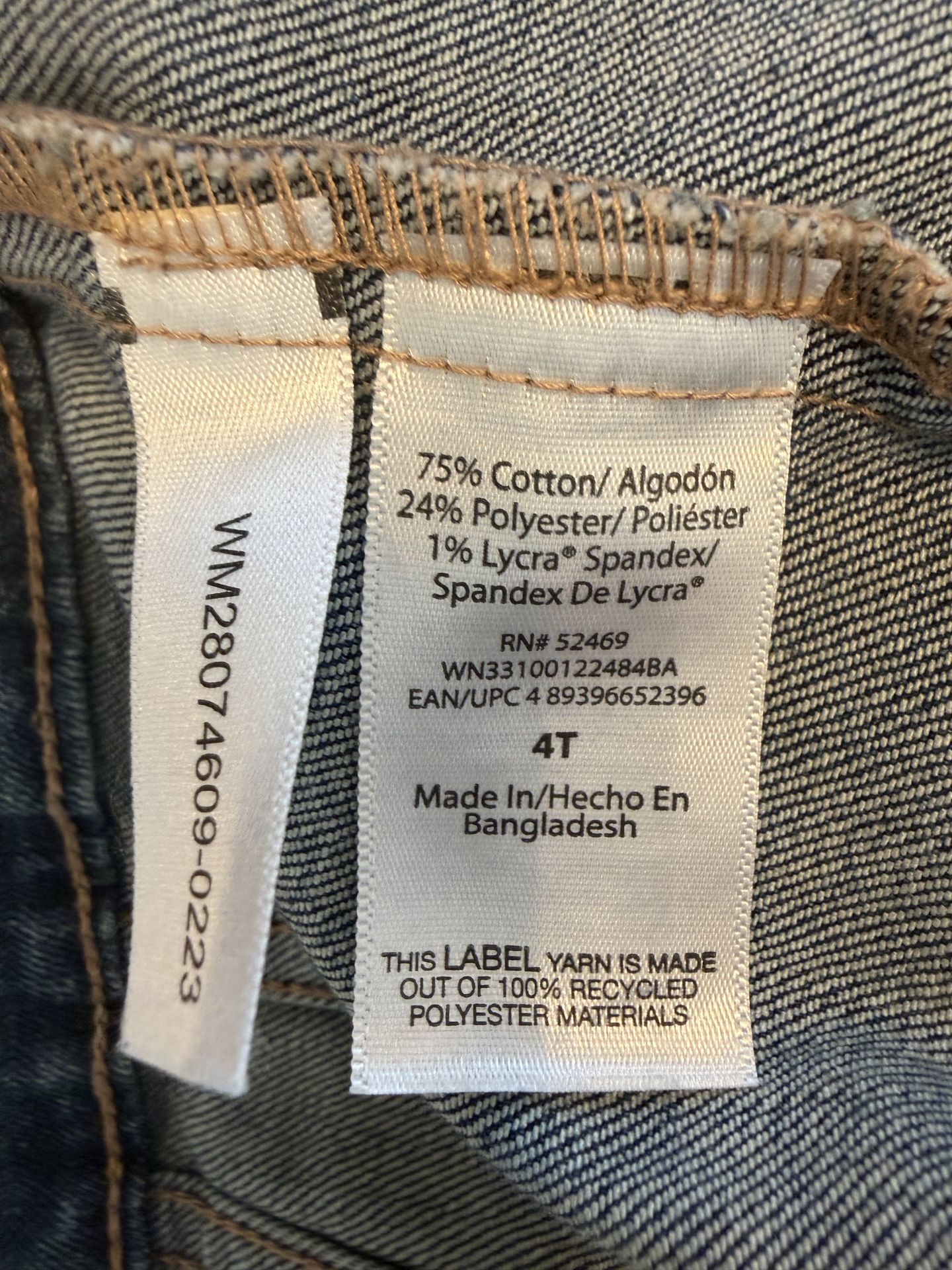 Wonder Nation Jean Jacket Size 4T Blue Denim Toddler $10 - photo 3