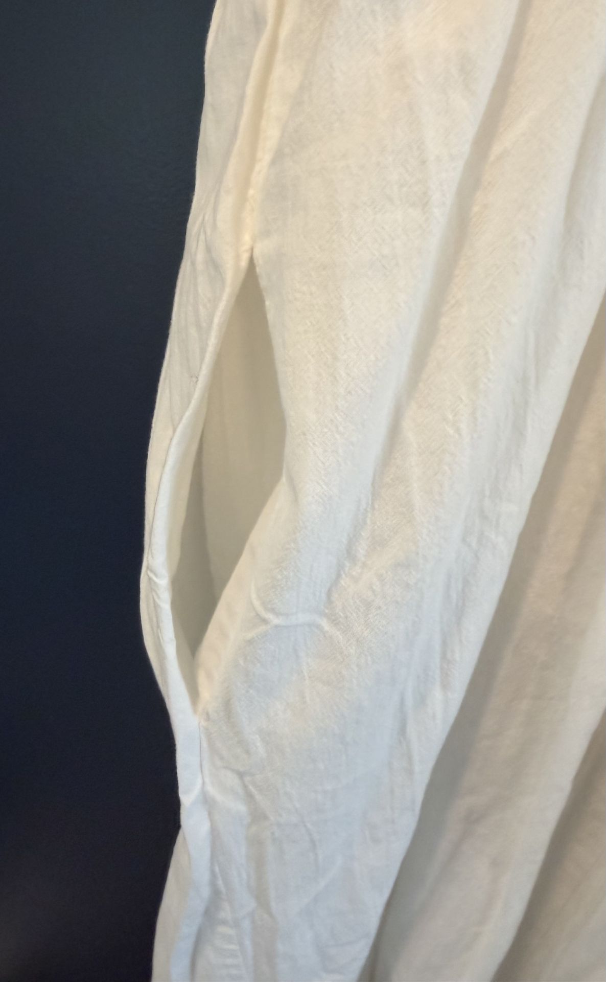 Women's Ava & Viv Sundress XL White & Tan Embroidery Spaghetti S - photo 5