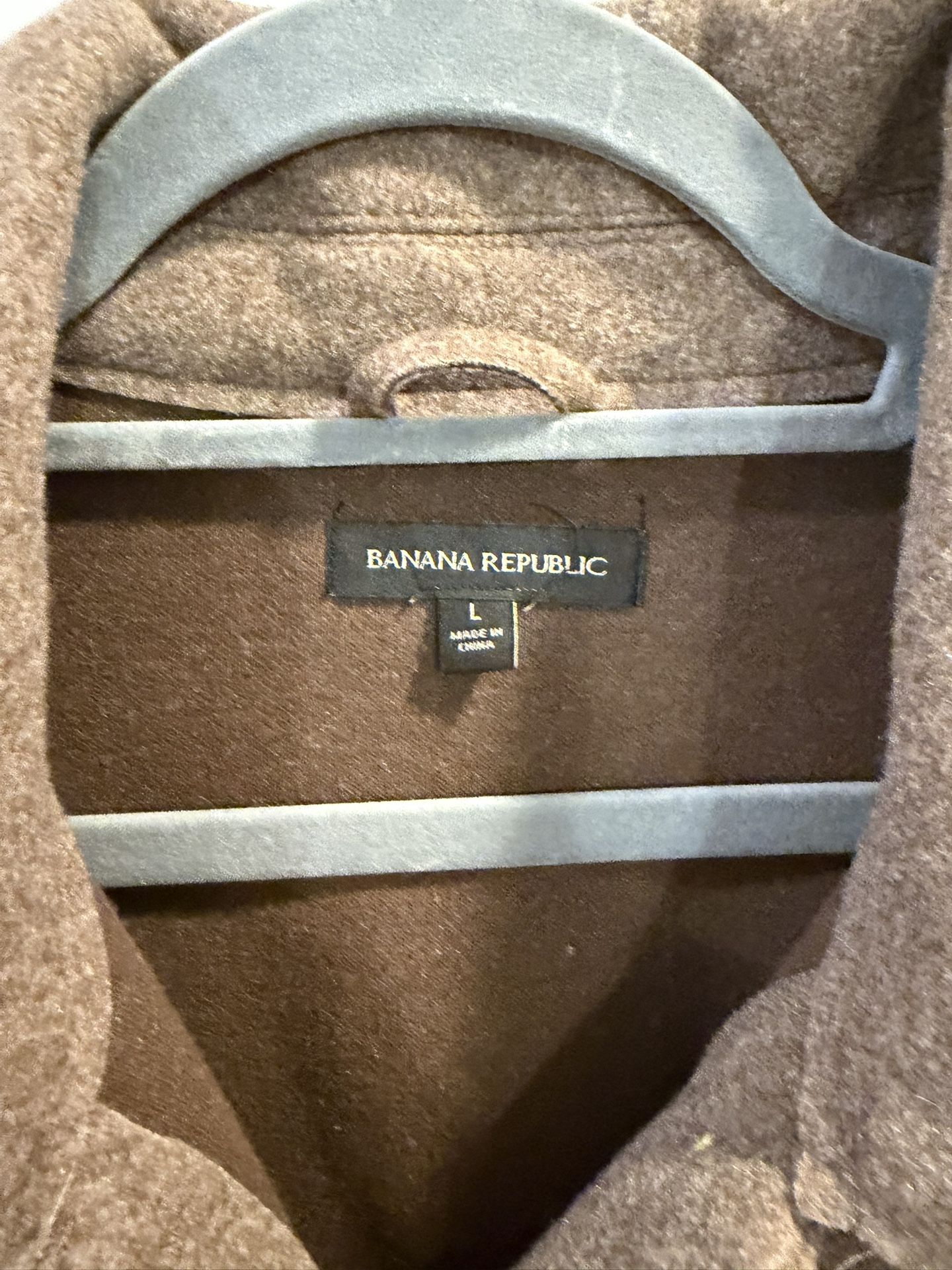 Like New Men's Large Wool Blend Shacket - Banana Republic - photo 2