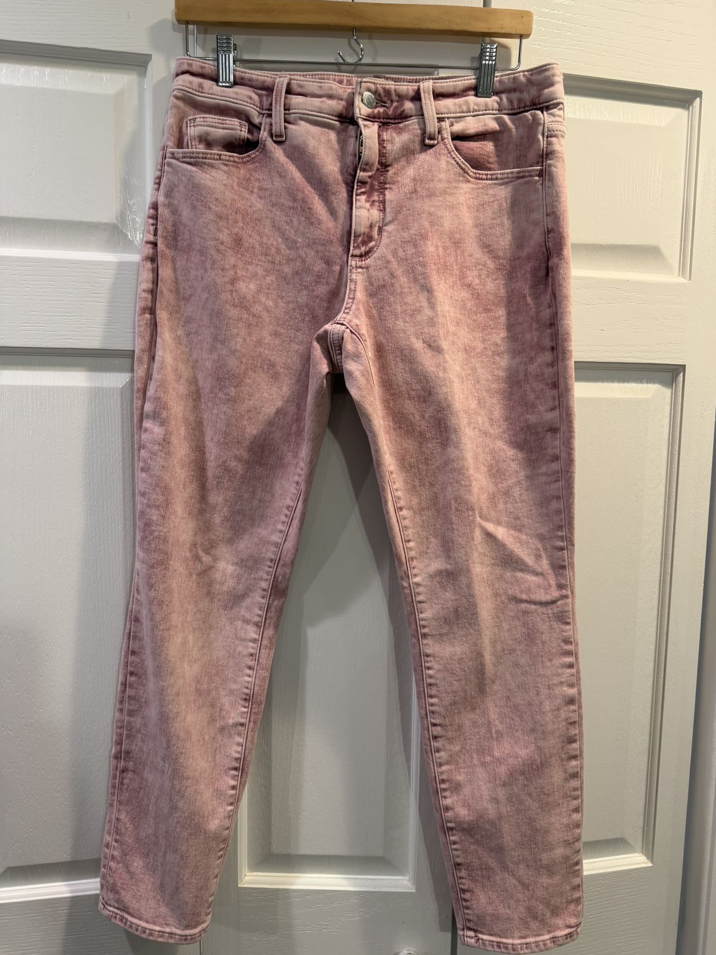 Like New Women’s Size 10 Red/pink Tie-Dye Jeans $8 - photo 2