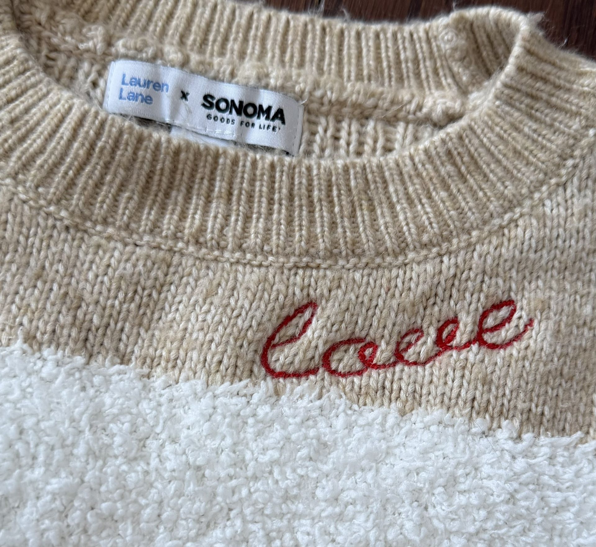 Women's Sonoma Goods For Life "Love" Cozy Sweater - Plus Size M