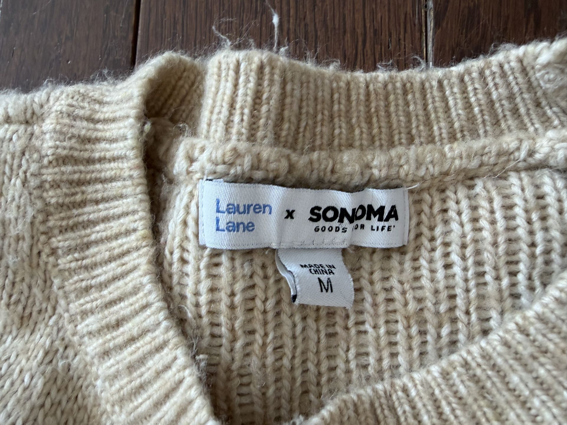 Women's Sonoma Goods For Life "Love" Cozy Sweater - Plus Size M - photo 5