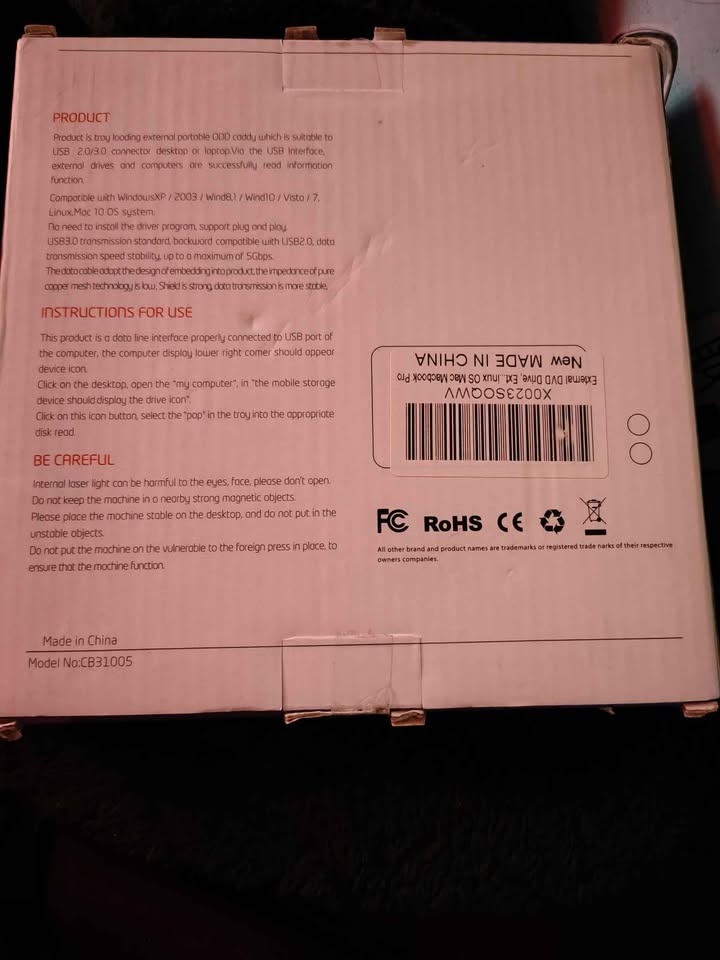 NEW External DVD Drive USB 3.0 Portable +/-RW - photo 2