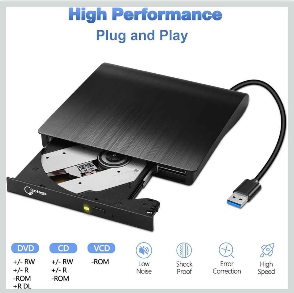 NEW External DVD Drive USB 3.0 Portable +/-RW - photo 5