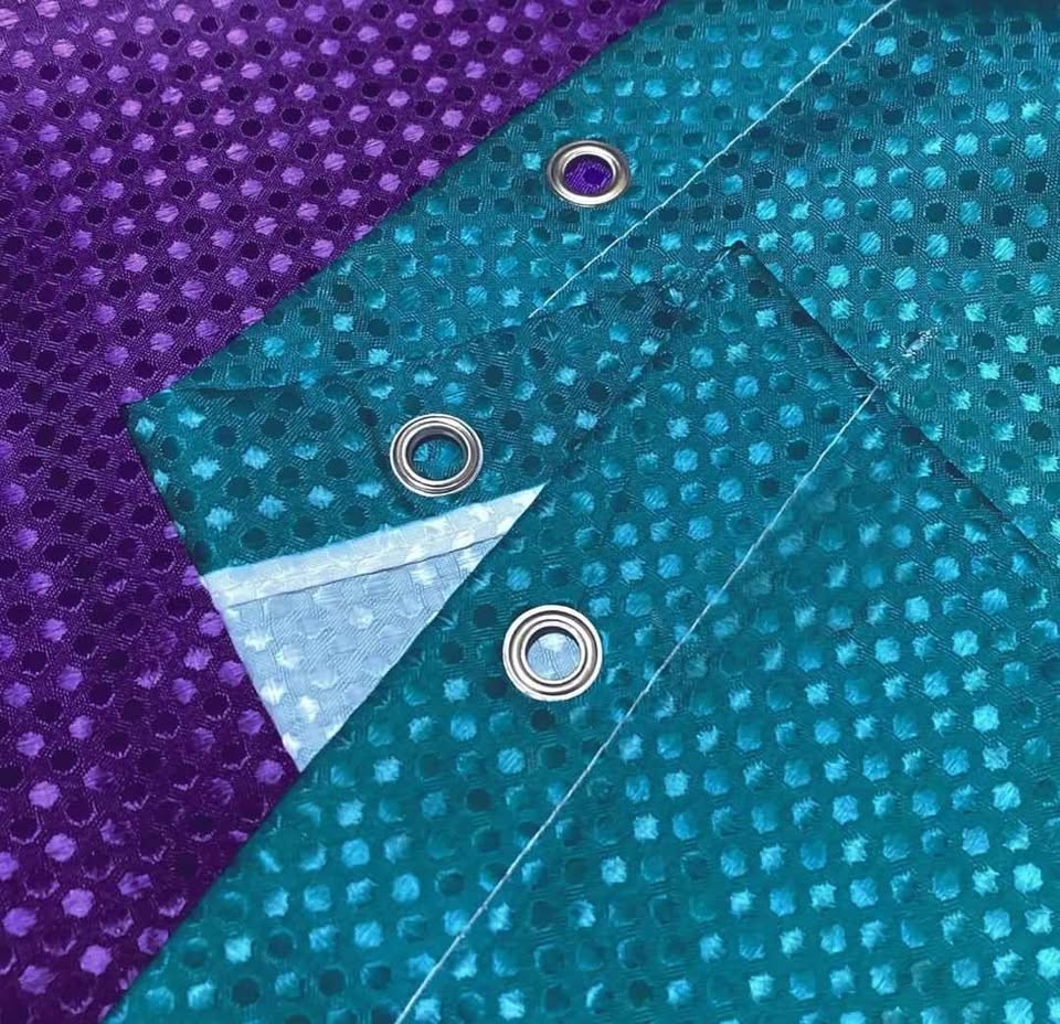 NEW Purple & Blue Gradient Waffle Weave Shower Curtain (72"x72") - photo 4