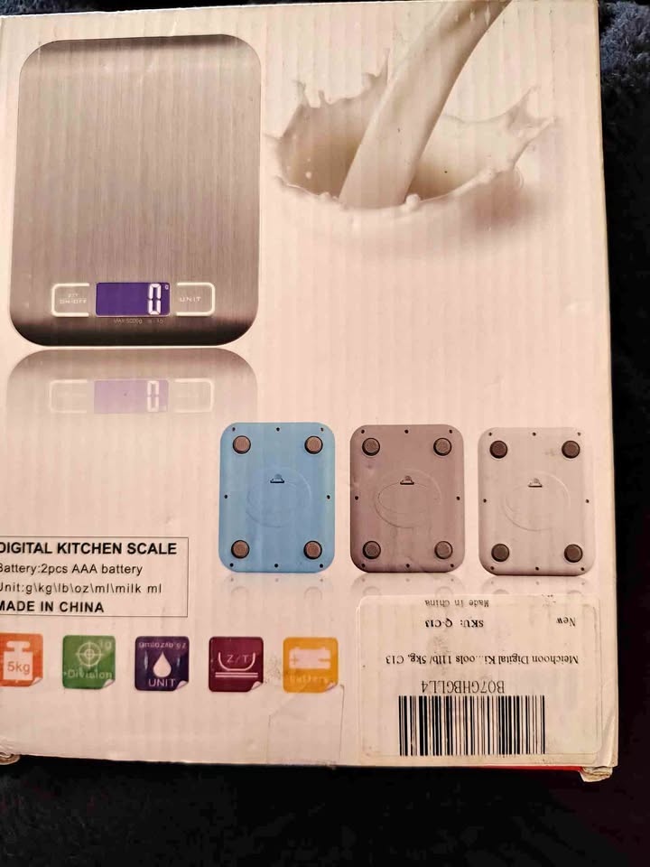 New Digital Kitchen Scale 5kg/1g Stainless Steel