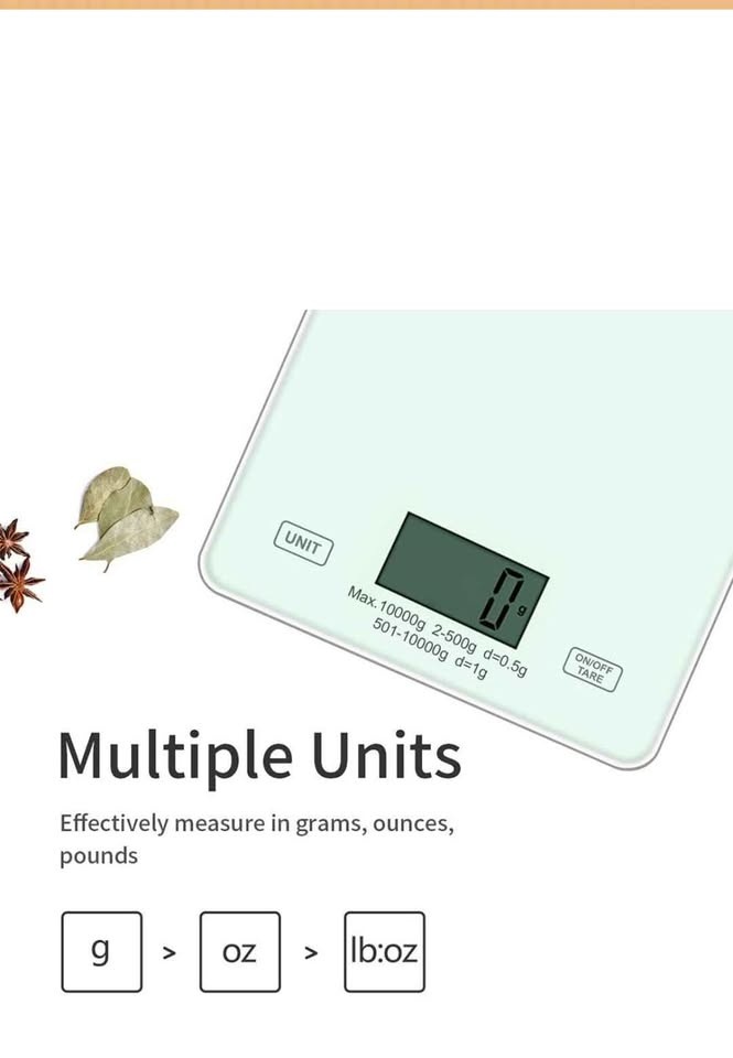 Zootealy Digital Kitchen Scale - photo 3