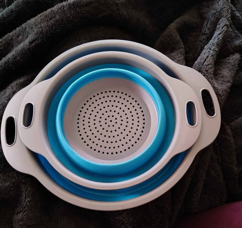 2PCS Foldable Silicone Colander Set - photo 5