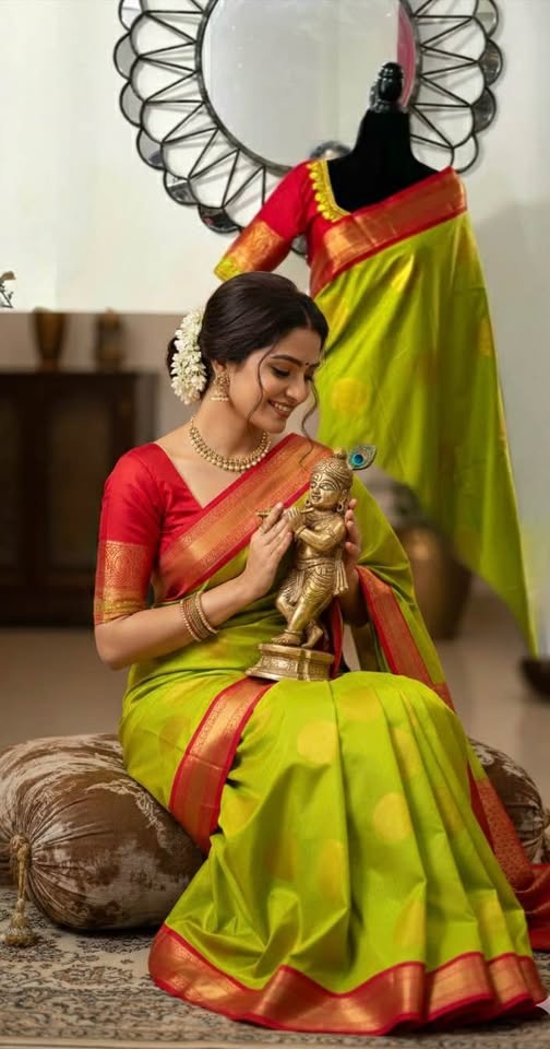 Beautiful Kanchipuram Silk Saree - Ready to Wear Blouse - photo 2