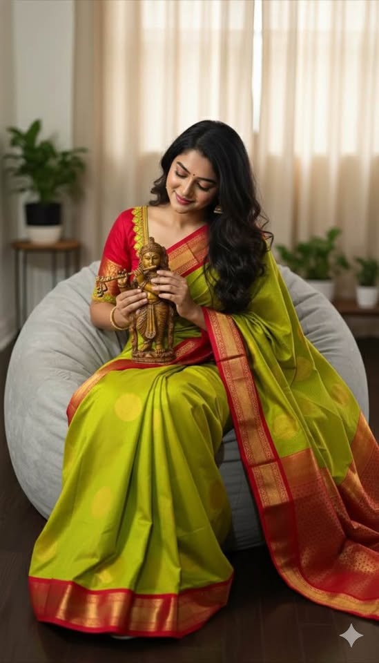 Beautiful Kanchipuram Silk Saree - Ready to Wear Blouse - photo 3