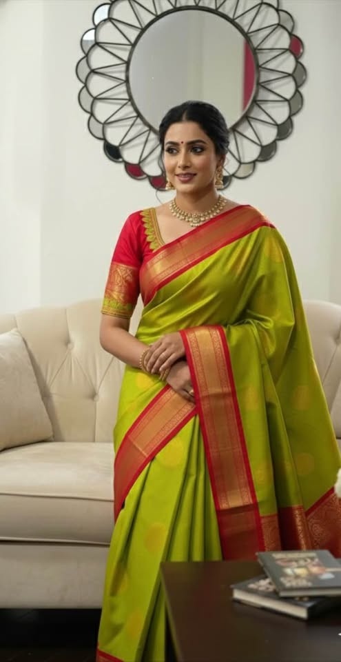 Beautiful Kanchipuram Silk Saree - Ready to Wear Blouse - photo 4