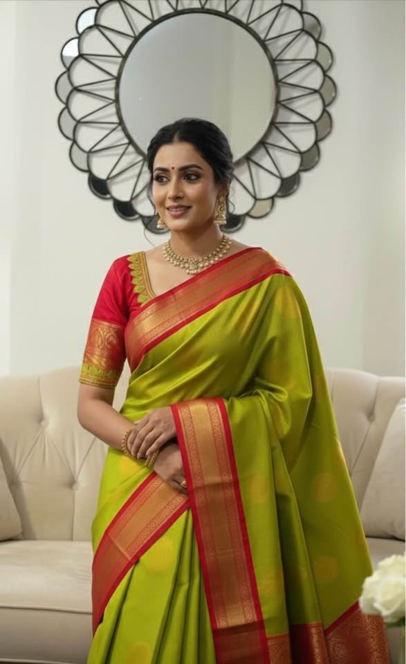 Beautiful Kanchipuram Silk Saree - Ready to Wear Blouse - photo 5