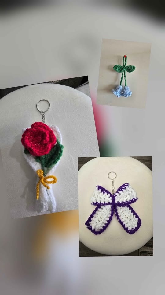 Handmade Crocheted Keychains