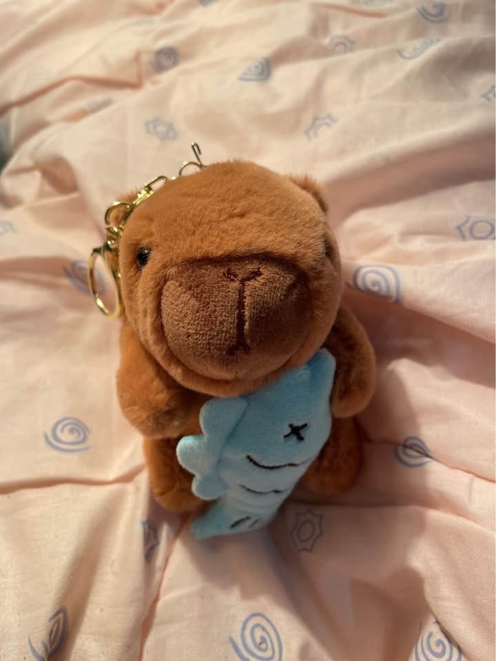Capybara Plush Keychain 🤍 - photo 2