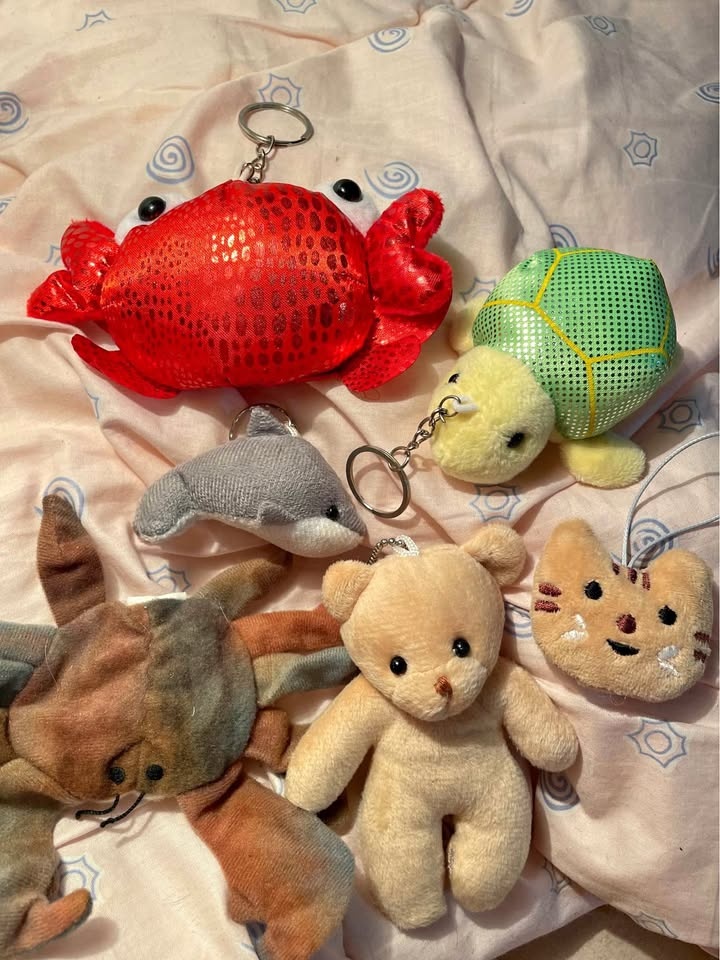 Cute Mini Animal Plush & Keychain Lot 🍥
