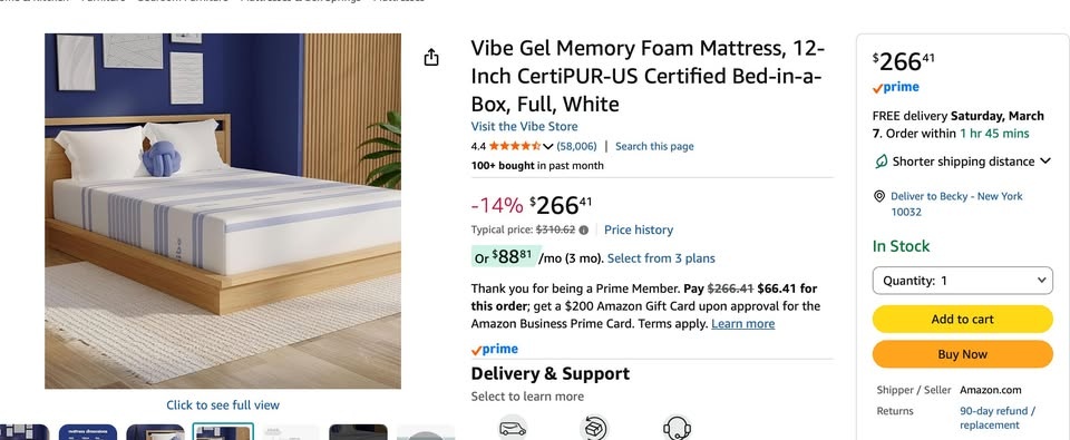 Full Size Bed Frame & Mattress - Guest Bed - photo 5