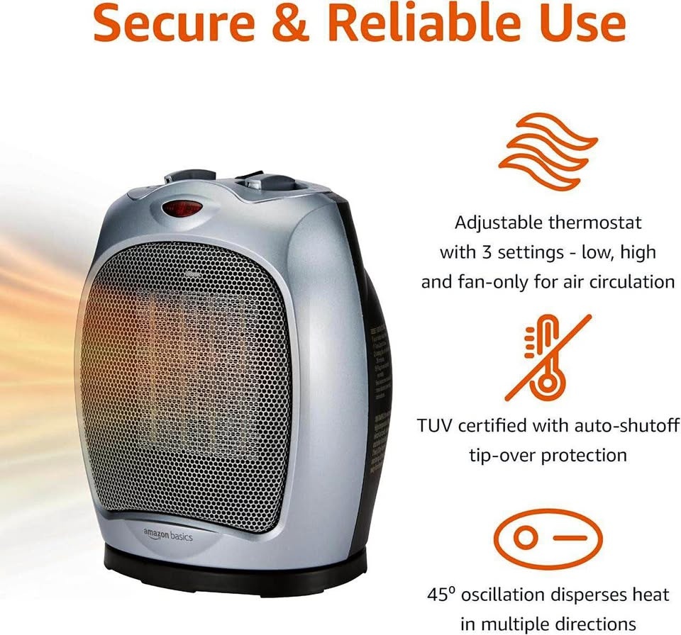 Oscillating Ceramic Space Heater