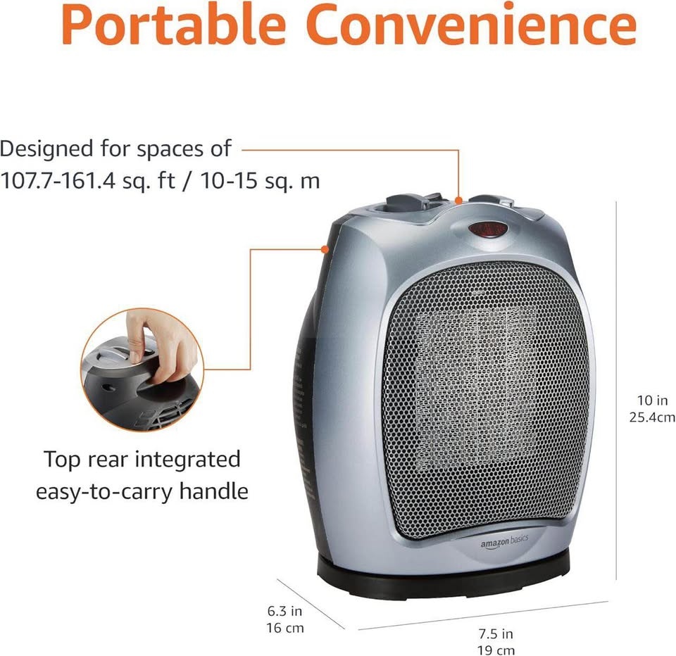 Oscillating Ceramic Space Heater - photo 2