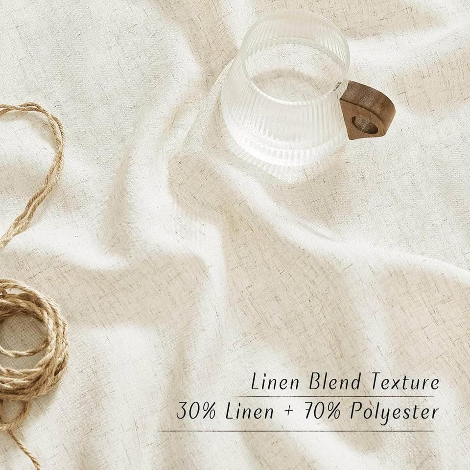 NICETOWN Linen Sheer Curtains 96 Inches Long Grommet - photo 4
