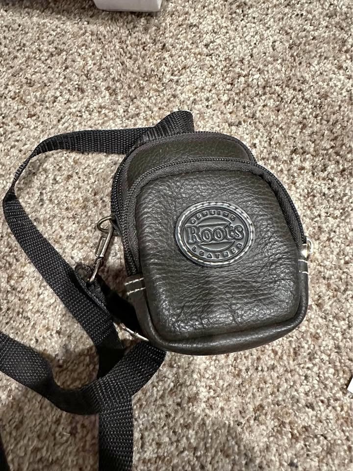 Roots Leather Digital Camera Bag with Strap