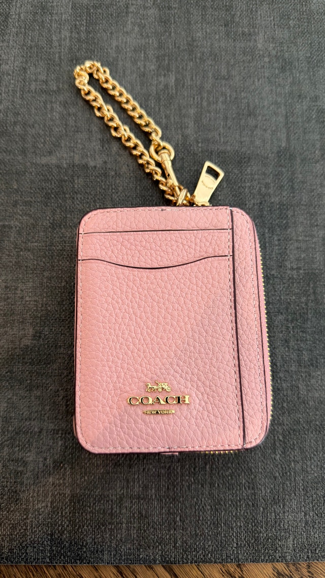 NEW w/tags Coach Zip Card Wristlet Case