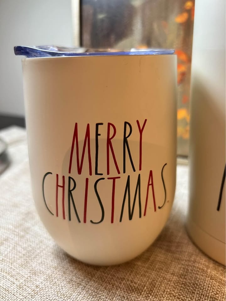 2 Rae Dunn Christmas Travel Tumblers (Tall & Small) - photo 3