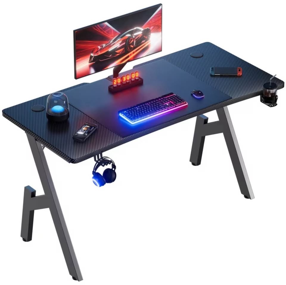 Gaming Desk Black Carbon Fiber Z-Legs - photo 2