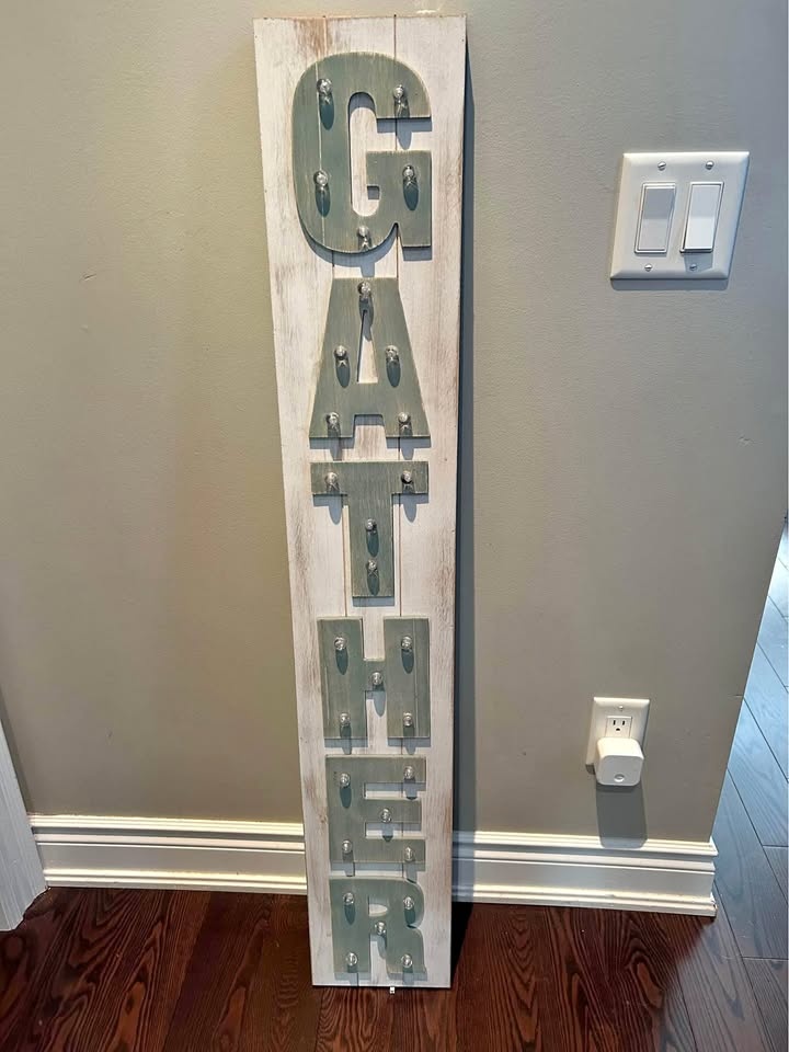 Fall/ Thanksgiving "GATHER" Light up sign