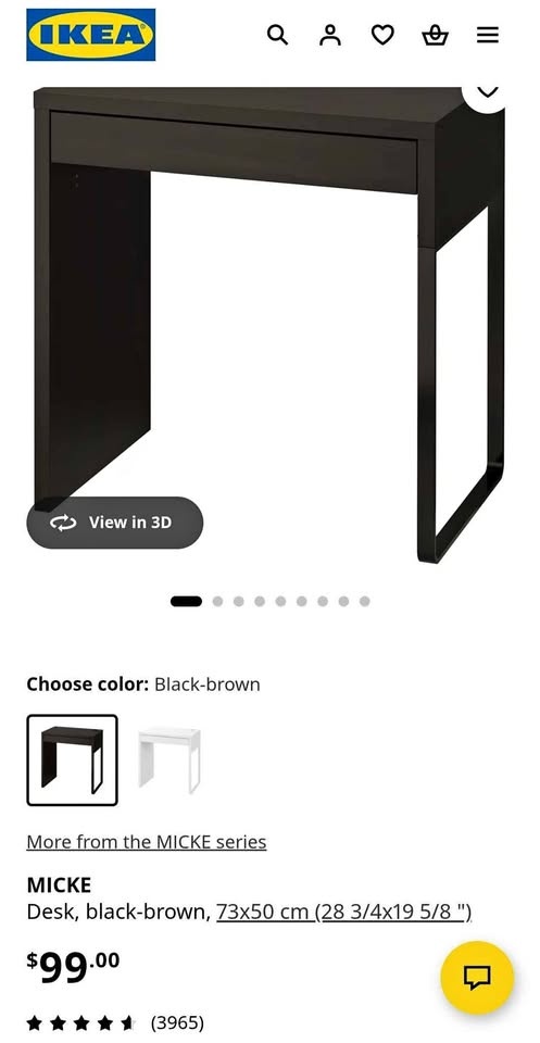 Ikea desk Micke for sale- used condition good