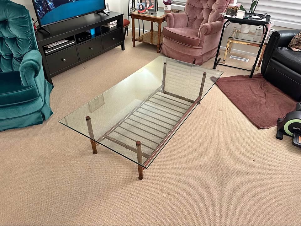 Glass Top Coffee Table