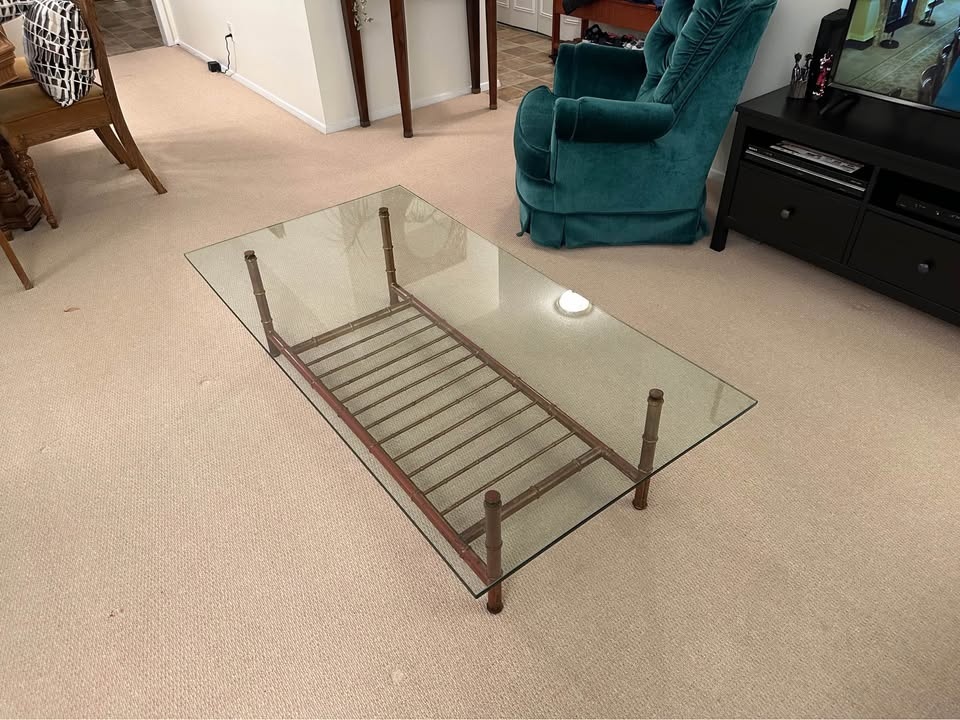 Glass Top Coffee Table - photo 2