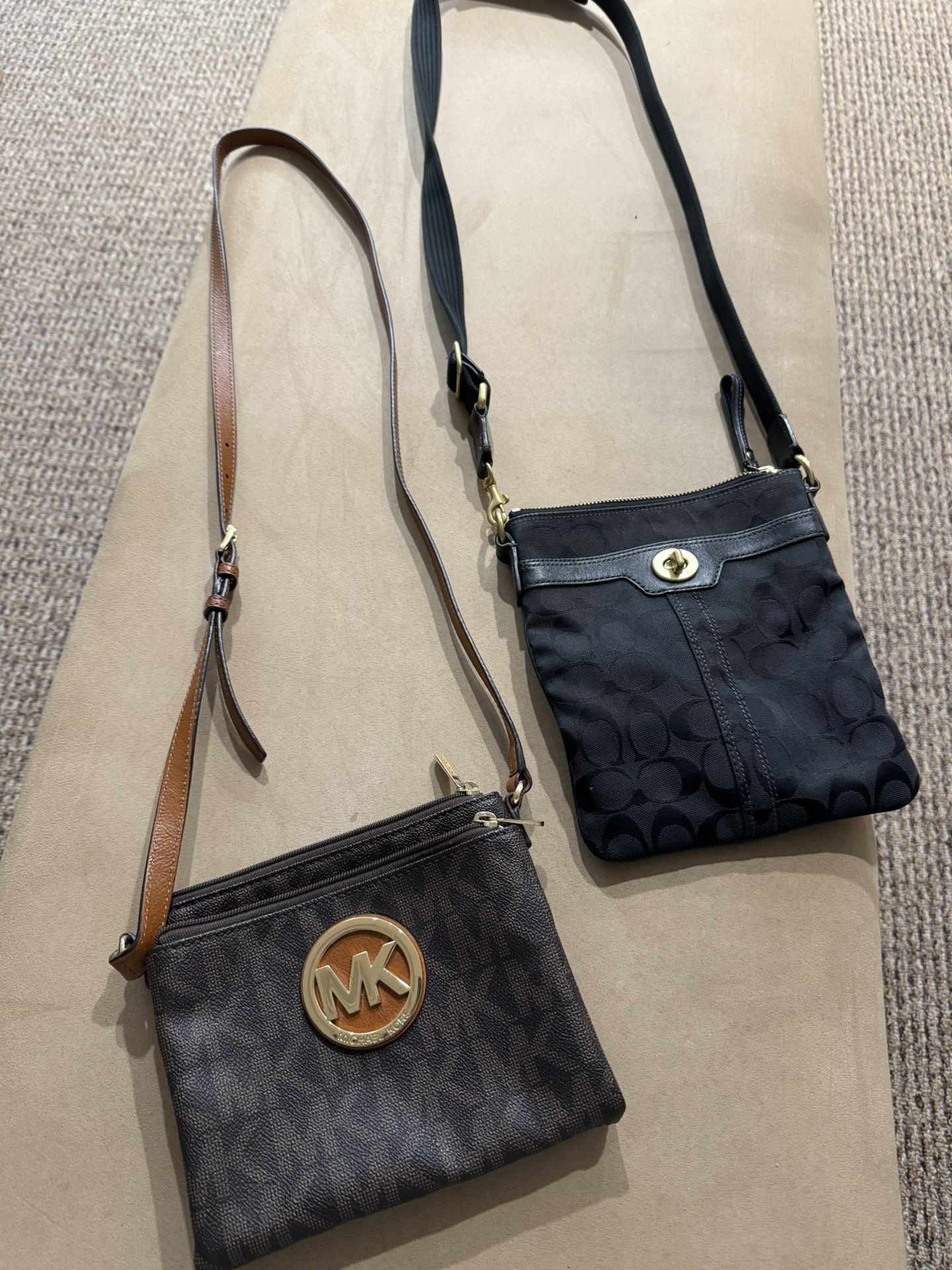 2 Crossbody Bags: Michael Kors & Coach