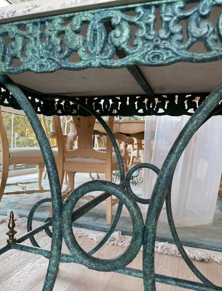 Gorgeous Marble Top French Patisserie Table - photo 3