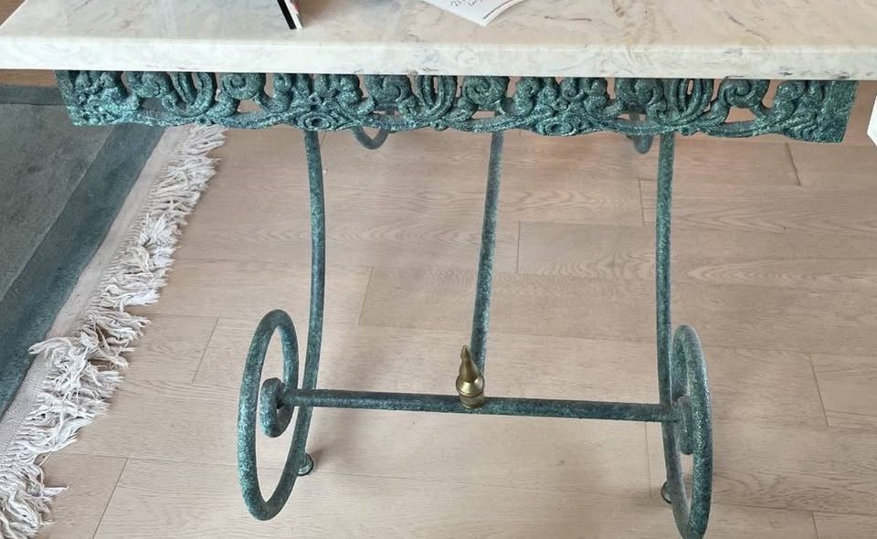 Gorgeous Marble Top French Patisserie Table - photo 4