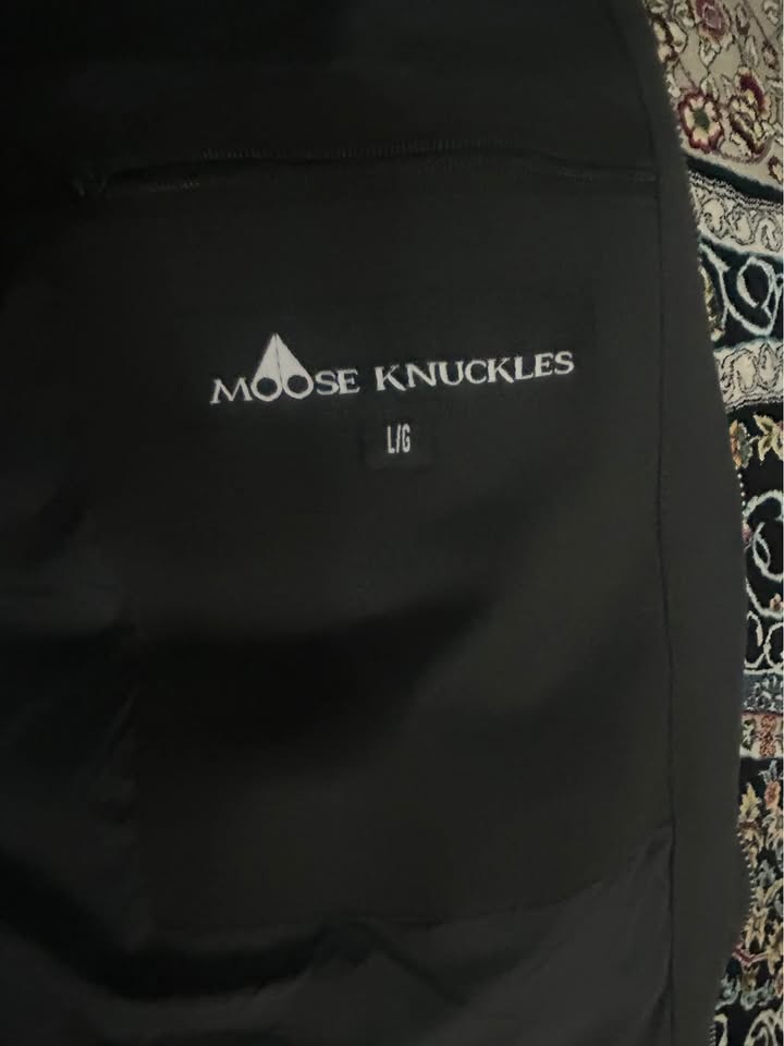 Moose Knuckles Black Winter Puffer Jacket - Men's L - photo 5