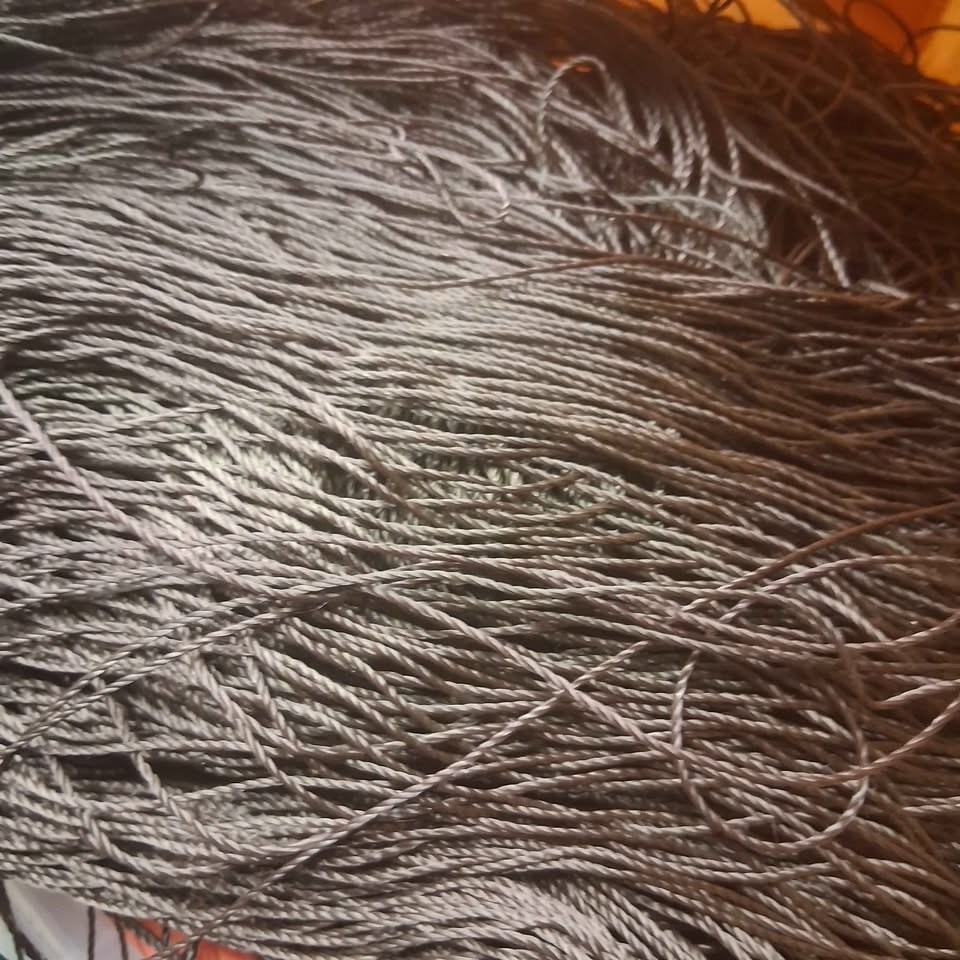 Handwoven Nylon Hammock Chair - Dark Brown - photo 4