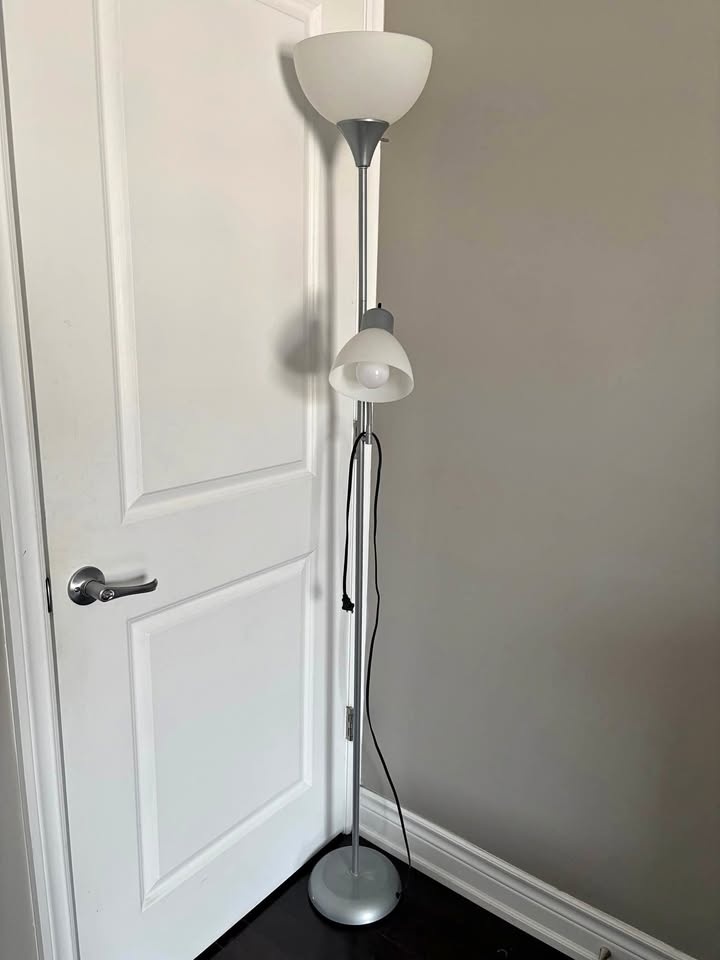Silver Mother/Daughter Floor Lamp