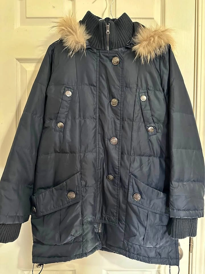 Navy blue winter jacket