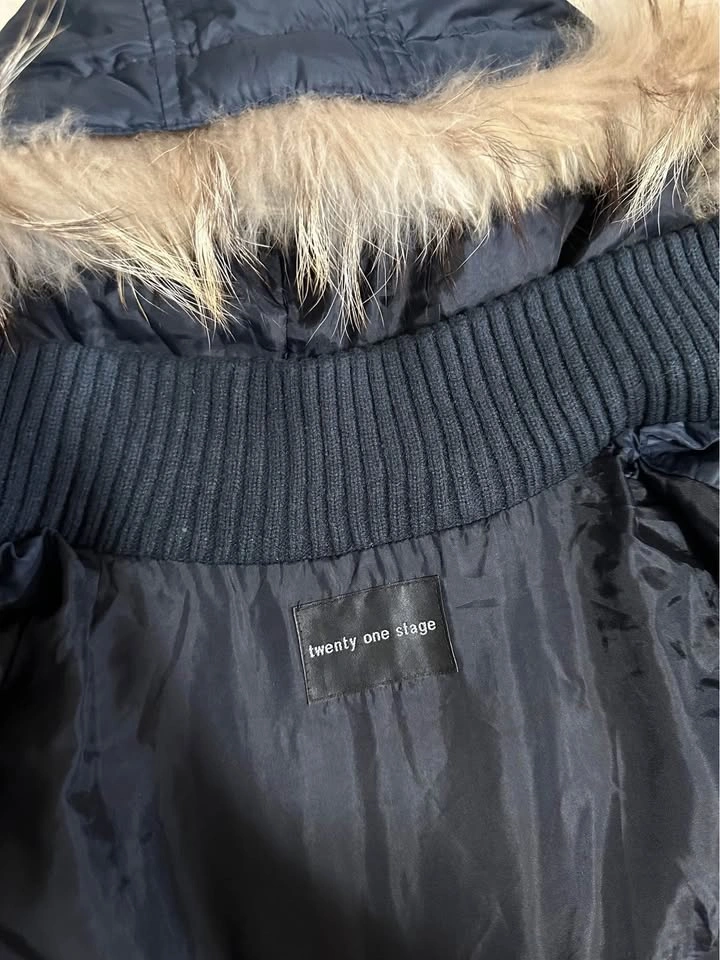 Navy blue winter jacket - photo 4