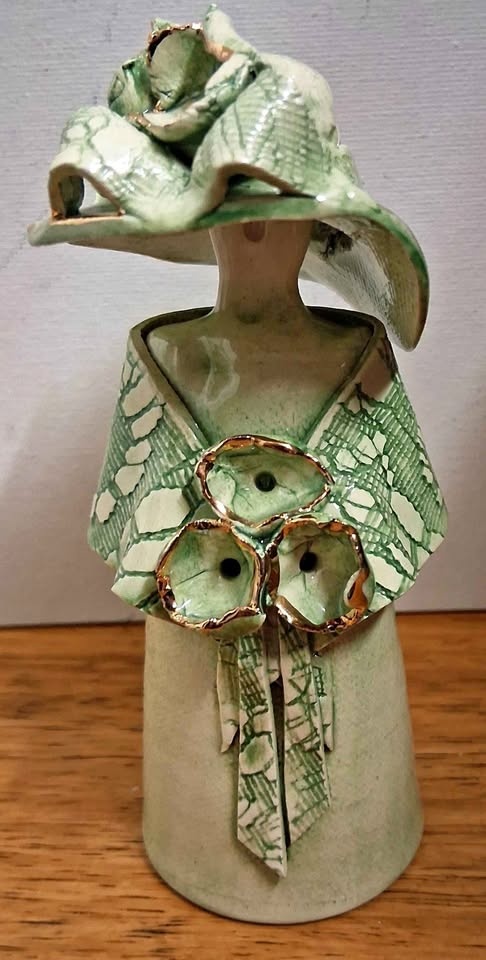 Collectable Vintage Handcrafted Porcelain Figurine Bell