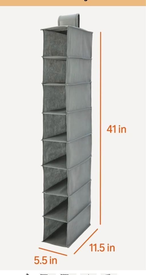 Brand new Basics 8-Tier Hanging Shoe shelves - photo 2