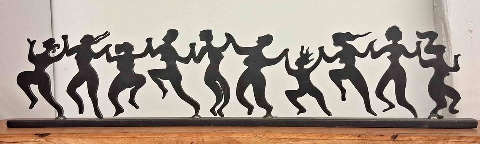 Dancing Ladies Metal Art