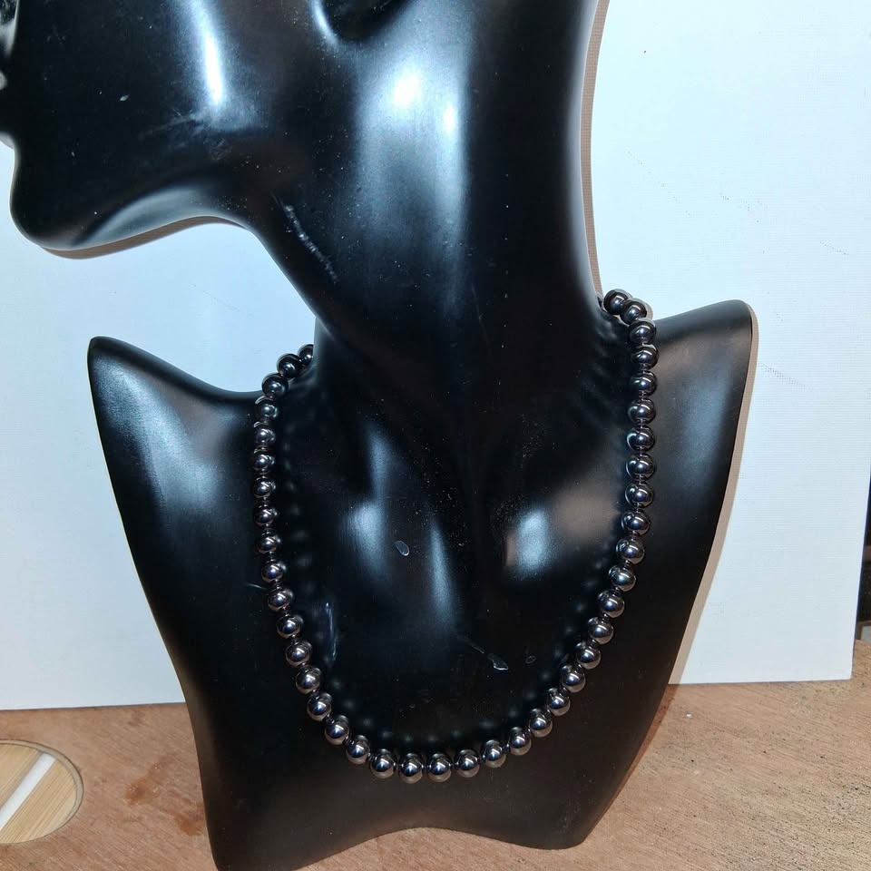 Black Hematite Beads 10 & 8 mm - photo 4