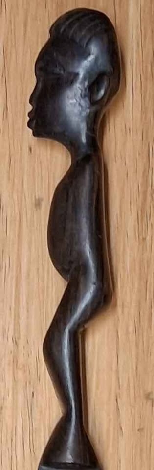Vintage African Hand-Carved Wooden Cutlery Set - photo 4