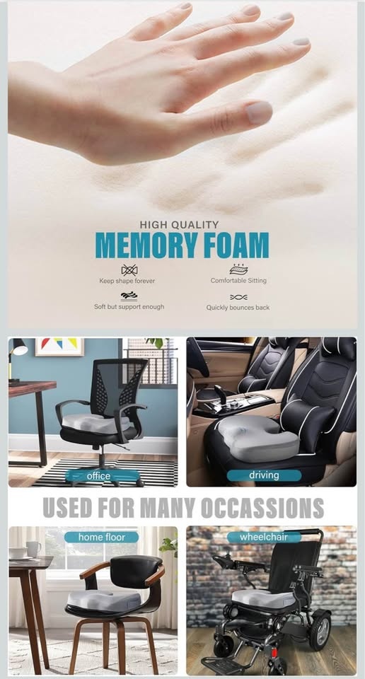 Seat Cushion, Office Chair Cushions Butt Pillow - photo 4