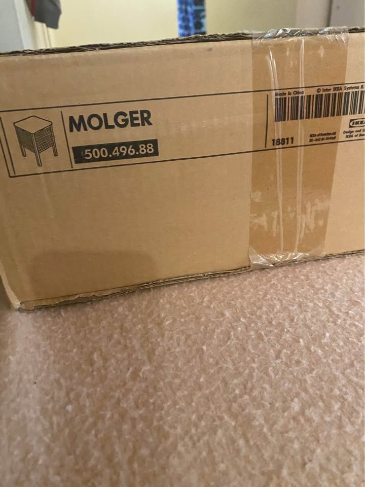 MOLGER IKEA STORAGE STOOL BRAND NEW - photo 3