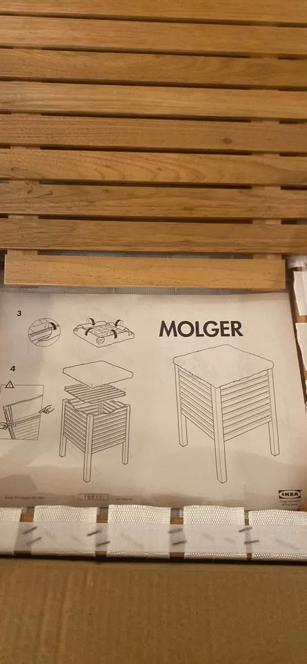 MOLGER IKEA STORAGE STOOL BRAND NEW - photo 4